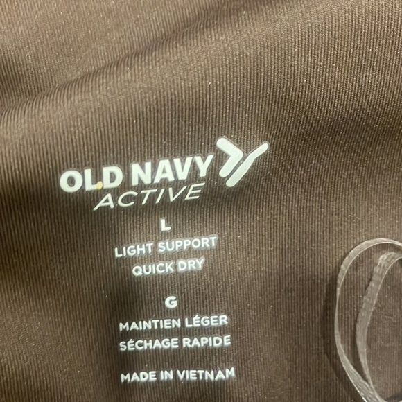 Old Navy Asymmetrical Brown Exercise Top-Large-Excellent Condition - Picture 3 of 4